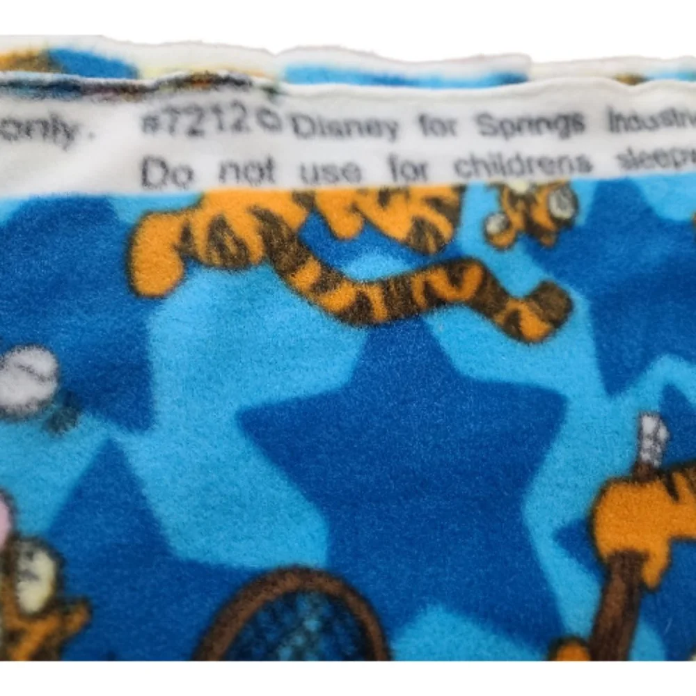 Vintage Disney Tigger Fleece Material 48x60 Sports Print